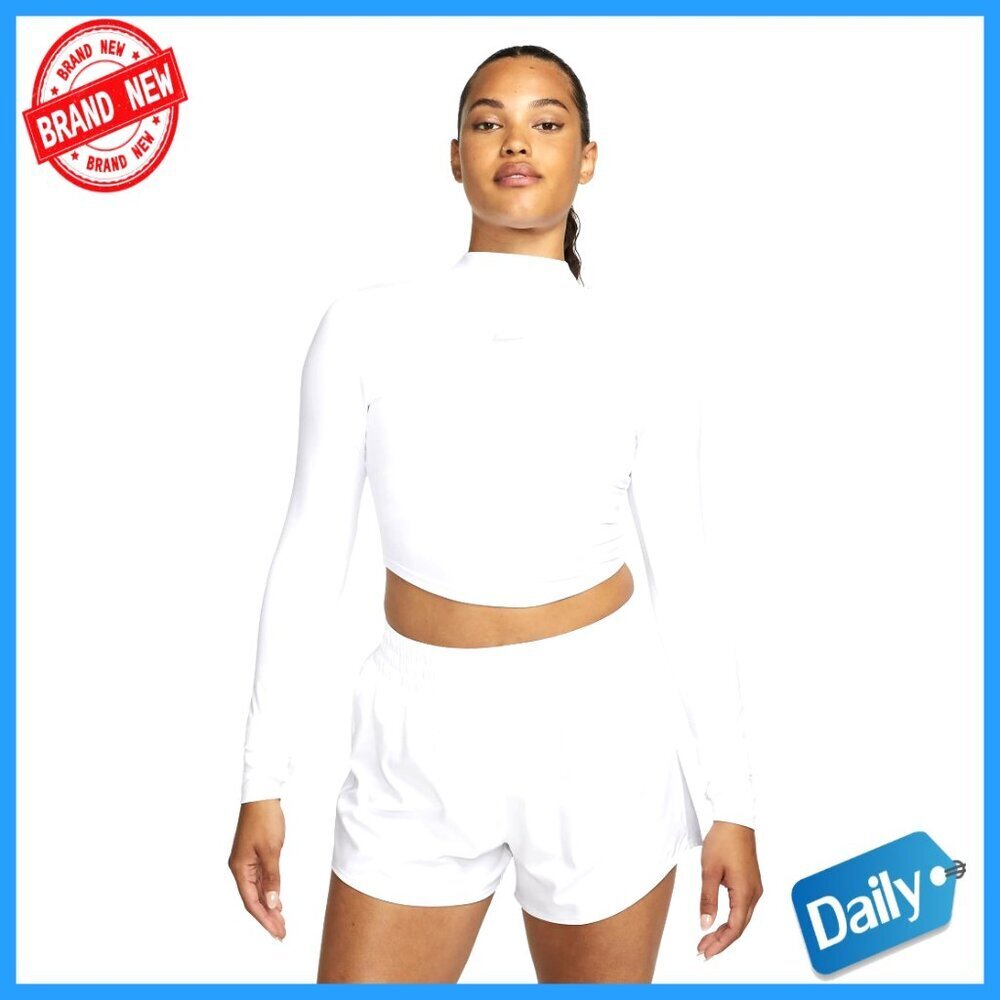 Long Sleeve Cropped Top with Thumbholes, Dri-FIT Activewear